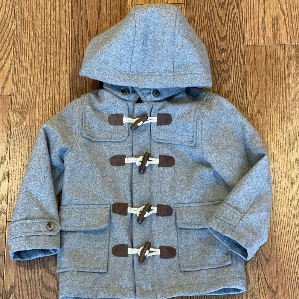 Janie and Jack Wool Toggle Coat- Size 3/4 - Picture 3 of 12